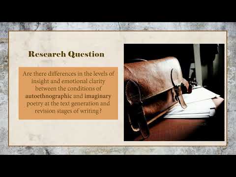 Processes of Discovery in Autobiographical and Imaginary Poetry Processes of Discovery in Autobiographical and Imaginary Poetry